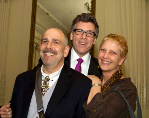 Berger and Juntwait with Thomas Hampson (center)